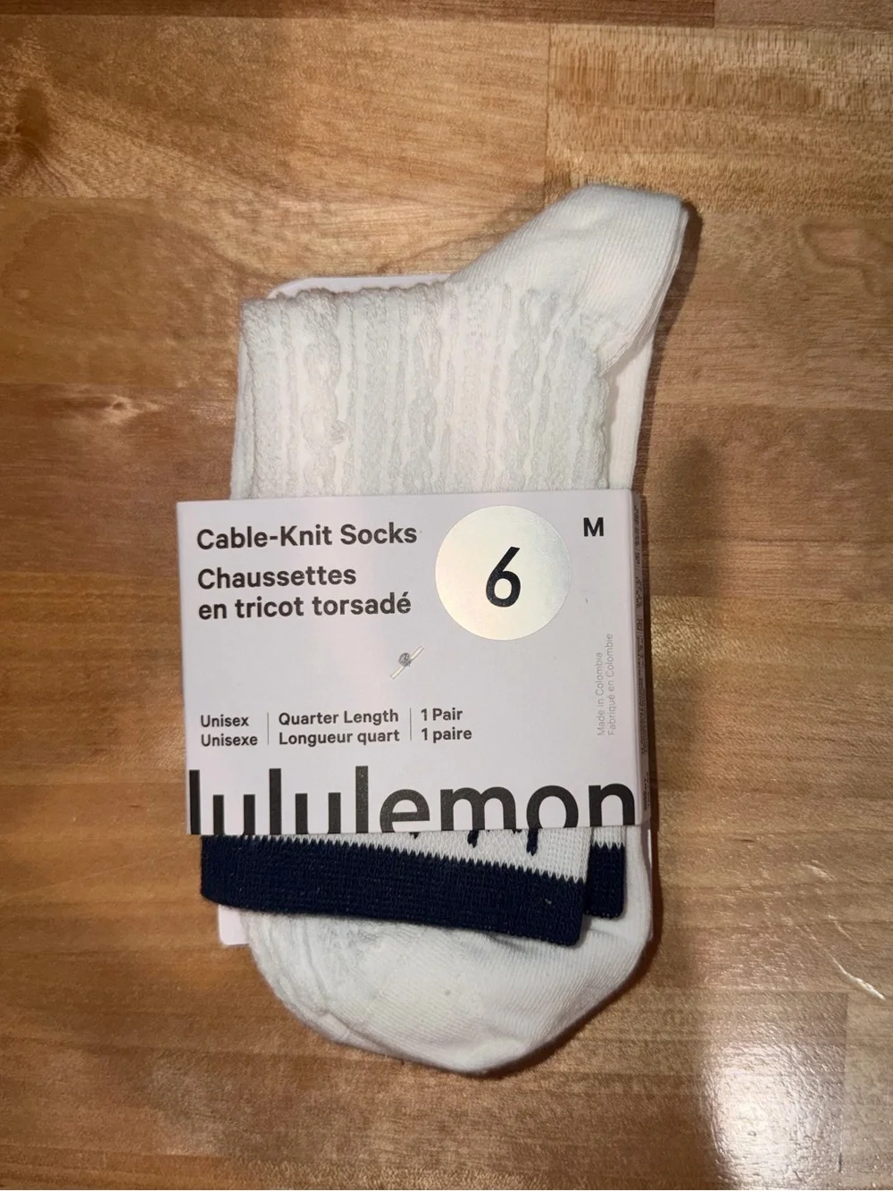 Cable-Knit Quarter Socks